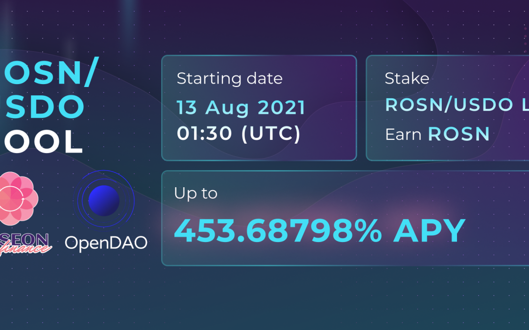 New USDO LP on PancakeSwap: Yield Farm $ROSN on BSC with Stablecoins in USDO/ROSN Pool