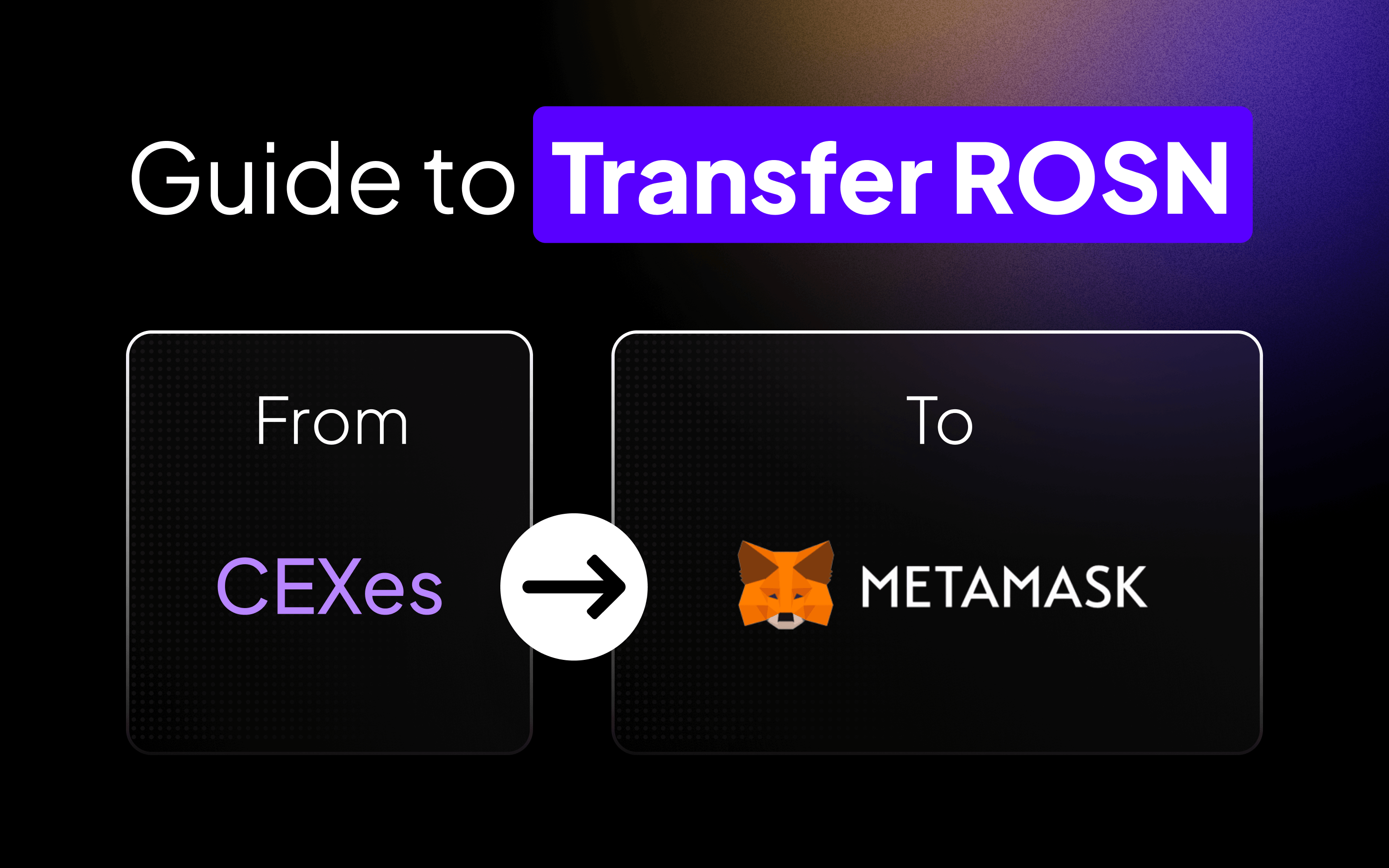 transfer to metamask