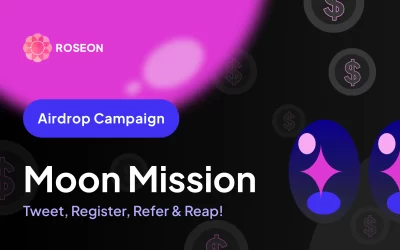 Roseon Moon Mission Airdrop: Tweet, Register, Refer & Reap!